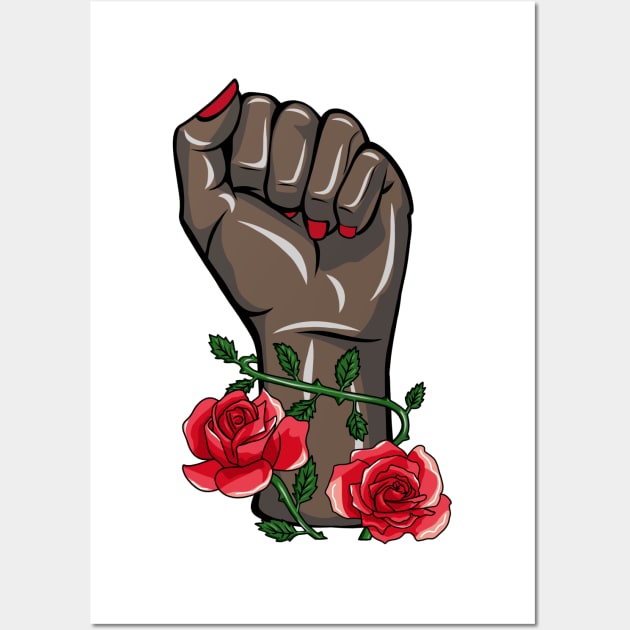 Feminism Fist! Wall Art by sparkling-in-silence